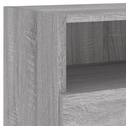 Mobile TV a Parete Grigio Sonoma 80x30x30 cm Legno Multistrato | homemem39