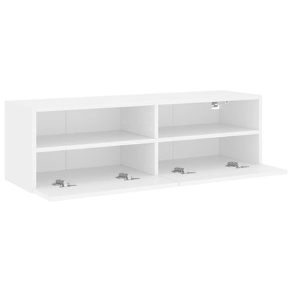 Mobile TV a Parete Bianco 100x30x30 cm in Legno Multistrato - homemem39