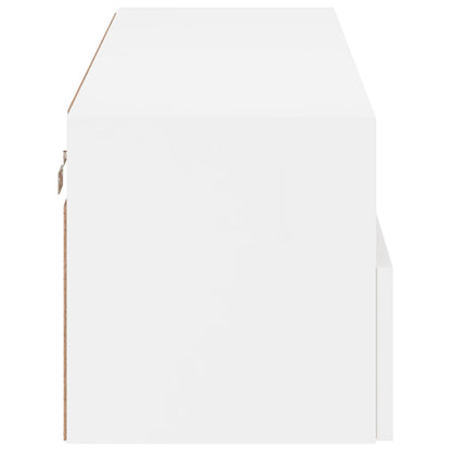 Mobile TV a Parete Bianco 100x30x30 cm in Legno Multistrato - homemem39