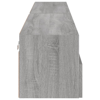 Mobili TV Muro 2pz Grigio Sonoma 100x30x30 cm Legno Multistrato - homemem39