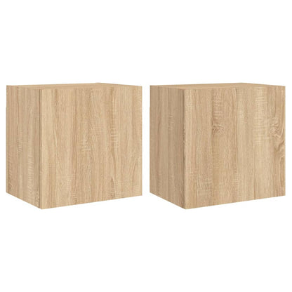 Mobili TV Muro 2pz Rovere Sonoma 40,5x30x40cm Legno Multistrato - homemem39