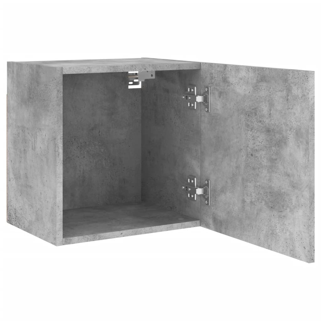 Mobili TV Muro 2pz Grigio Cemento 40,5x30x40 Legno Multistrato - homemem39