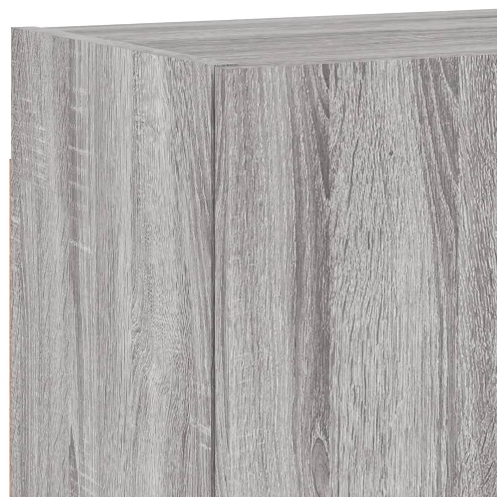Mobili TV Muro 2pz Grigio Sonoma 40,5x30x40cm Legno Multistrato
