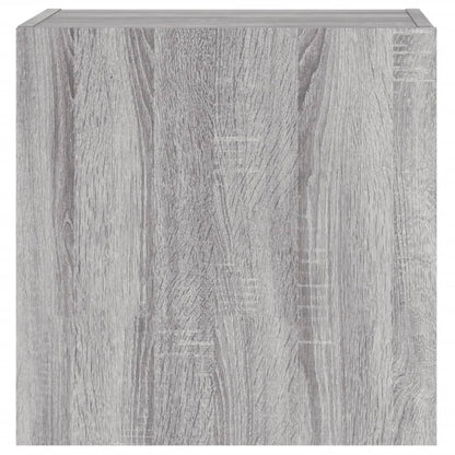 Mobili TV Muro 2pz Grigio Sonoma 40,5x30x40cm Legno Multistrato