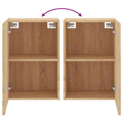 Mobile TV Parete Rovere Sonoma 40,5x30x60 cm Legno Multistrato | homemem39
