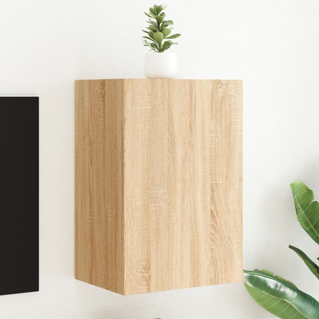 Mobile TV Parete Rovere Sonoma 40,5x30x60 cm Legno Multistrato | homemem39