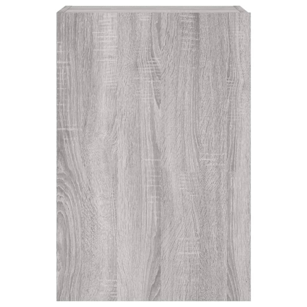 Mobile TV Parete Grigio Sonoma 40,5x30x60 cm Legno Multistrato - homemem39