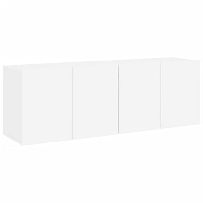 Mobili TV a Parete 2pz Bianchi 60x30x41 cm