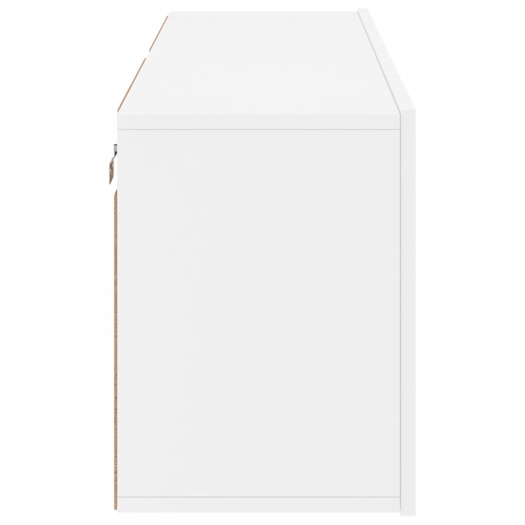 Mobili TV a Parete 2pz Bianchi 60x30x41 cm