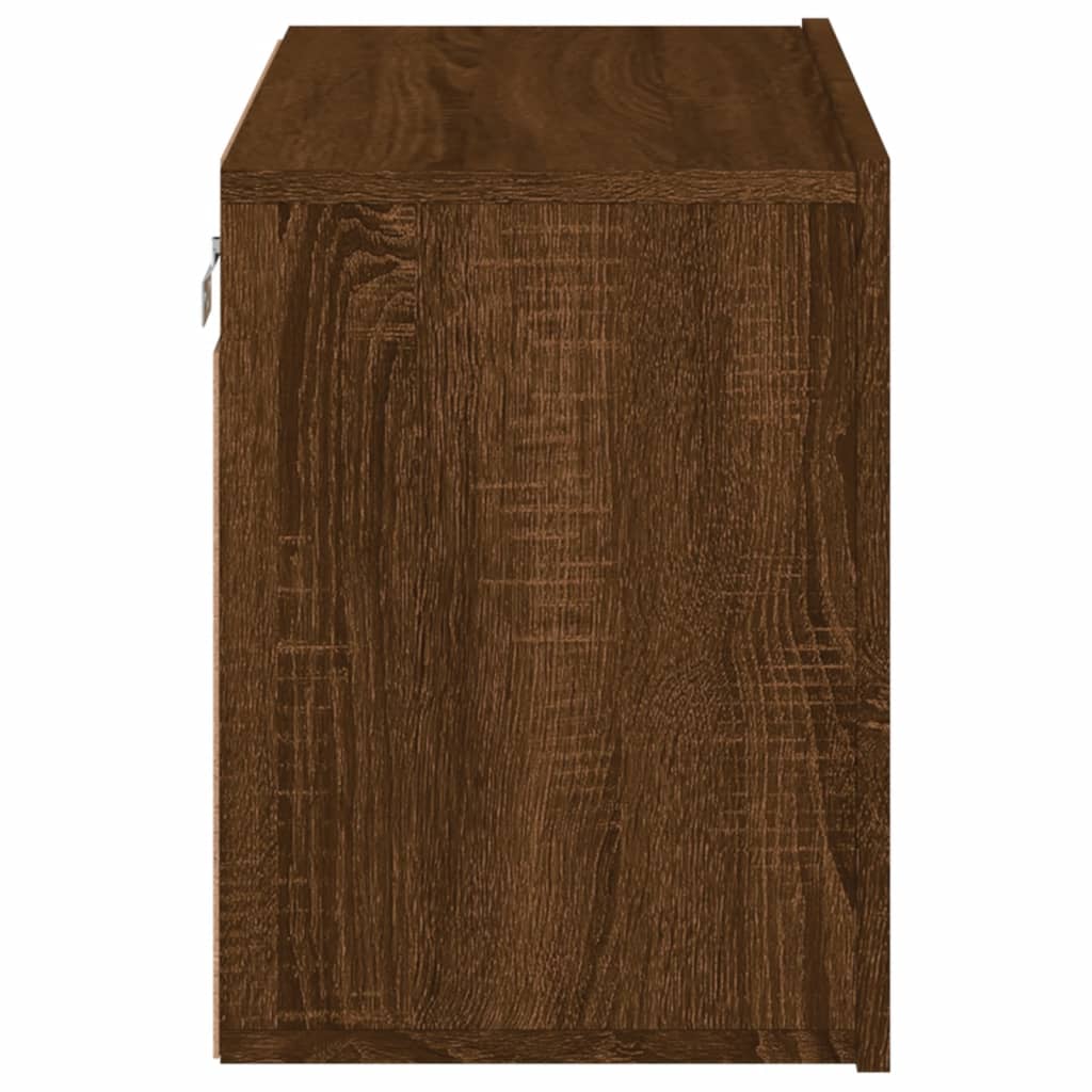 Mobile TV a Parete Rovere Marrone 60x30x41 cm - homemem39