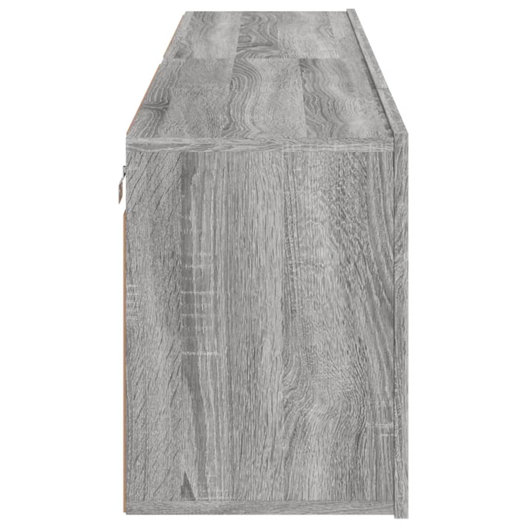 Mobili TV a Parete 2pz Grigio Sonoma 80x30x41 cm