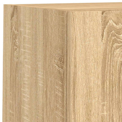 Mobili TV con Luci LED 2pz Rovere Sonoma 30,5x30x60 cm
