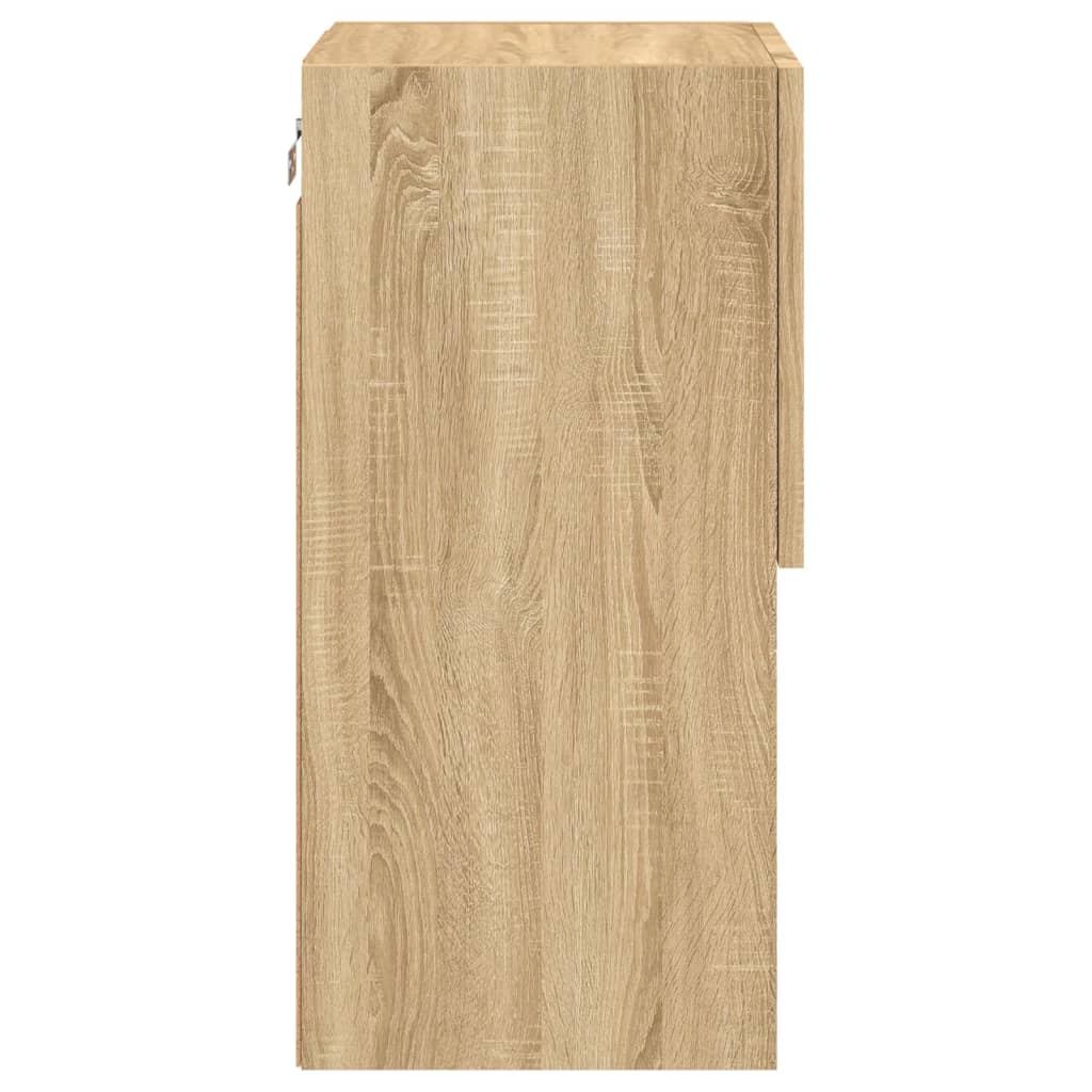 Mobili TV con Luci LED 2pz Rovere Sonoma 30,5x30x60 cm | homemem39