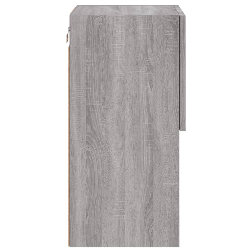 Mobili TV con Luci LED 2pz Grigio Sonoma 30,5x30x60 cm | homemem39