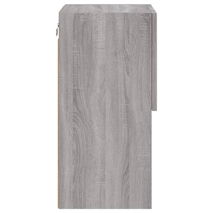 Mobili TV con Luci LED 2pz Grigio Sonoma 30,5x30x60 cm | homemem39