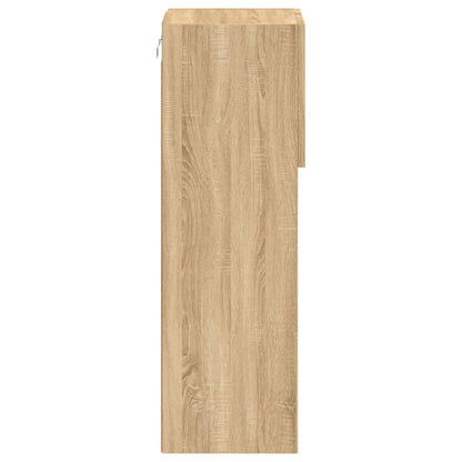 Mobili Porta TV con Luci LED 2 pz Rovere Sonoma 30,5x30x90 cm | homemem39