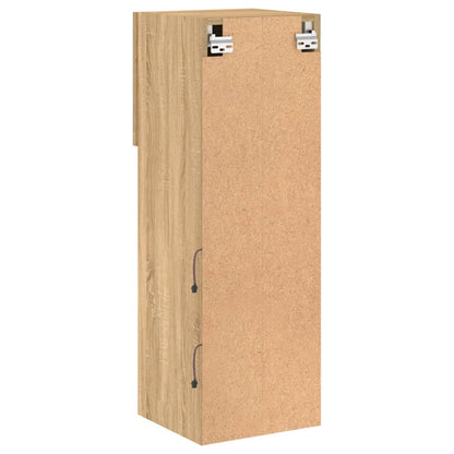 Mobili Porta TV con Luci LED 2 pz Rovere Sonoma 30,5x30x90 cm | homemem39