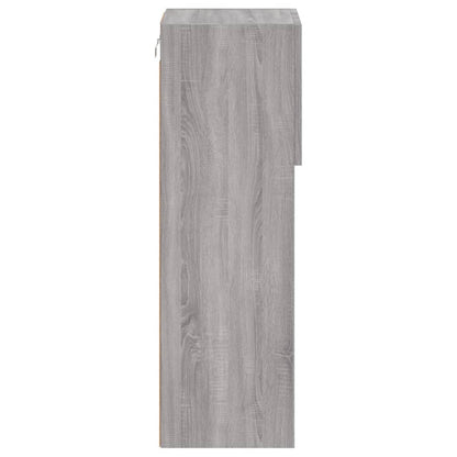 Mobile TV con Luci LED Grigio Sonoma 30,5x30x90 cm | homemem39