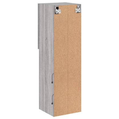 Mobili TV con Luci LED 2pz Grigio Sonoma 30,5x30x102 cm