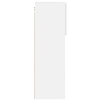 Mobili Porta TV con Luci LED 2 pz Bianchi 40,5x30x90 cm | homemem39
