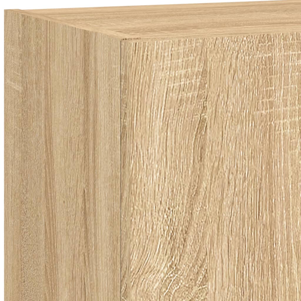 Mobile TV con Luci LED Rovere Sonoma 40,5x30x90 cm