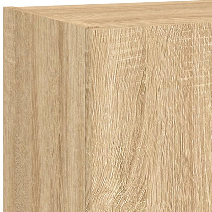 Mobile TV con Luci LED Rovere Sonoma 40,5x30x90 cm