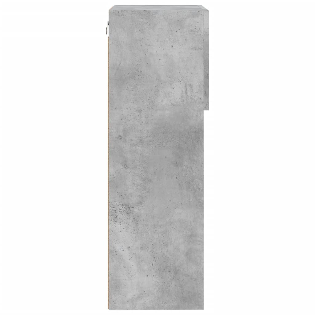 Mobili TV con Luci LED 2pz Grigio Cemento 40,5x30x90 cm | homemem39