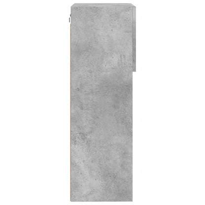 Mobili TV con Luci LED 2pz Grigio Cemento 40,5x30x90 cm | homemem39