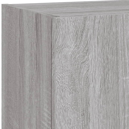 Mobili TV con Luci LED 2pz Grigio Sonoma 40,5x30x90 cm