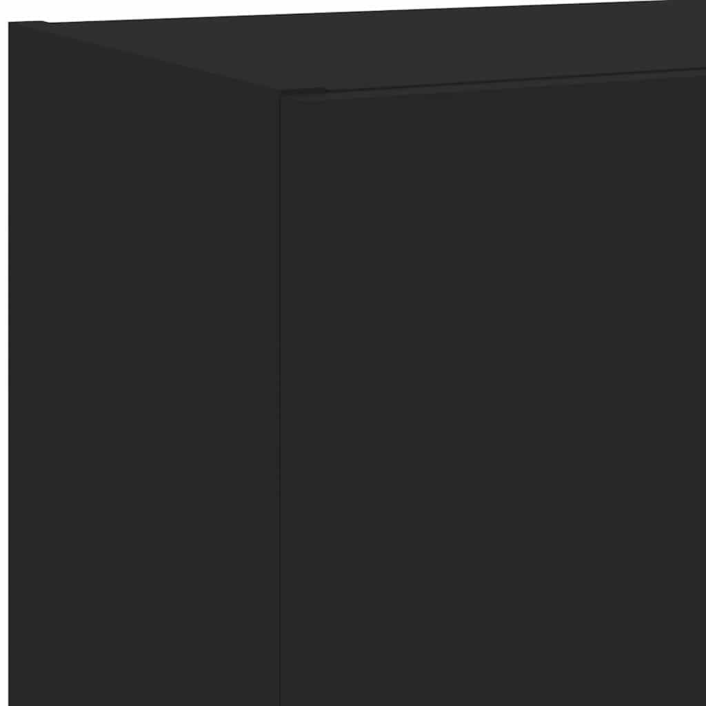Mobile TV con Luci LED Nero 40,5x30x102 cm