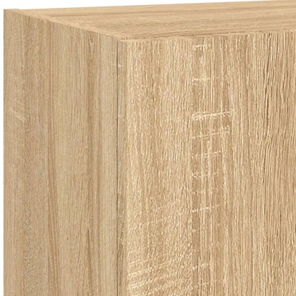 Mobile TV con Luci LED Rovere Sonoma 40,5x30x102 cm
