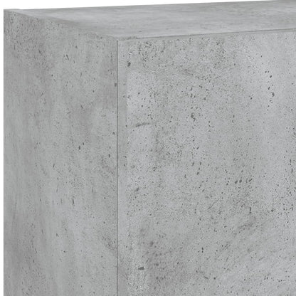 Mobile TV con Luci LED Grigio Cemento 40,5x30x102 cm