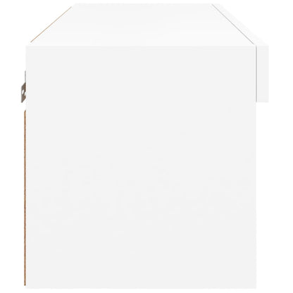 Mobile Porta TV con Luci LED Bianco 60x30x30 cm