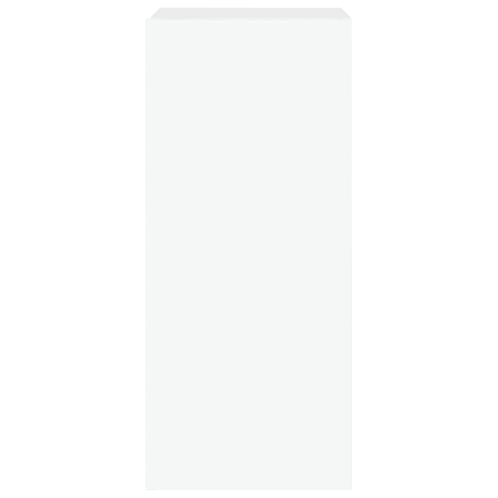 Mobile TV a Parete con Luci LED Bianco 30,5x35x70 cm - homemem39