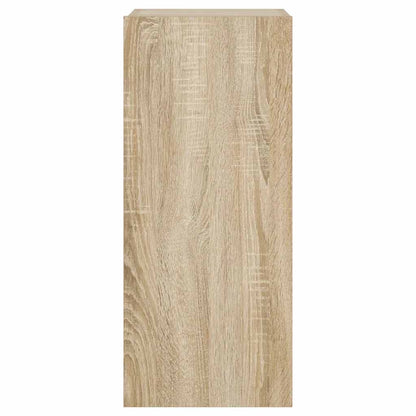 Mobile TV a Parete con Luci LED Rovere Sonoma 30,5x35x70 cm