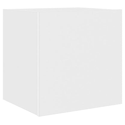 Mobile TV a Parete con Luci LED Bianco 40,5x35x40 cm