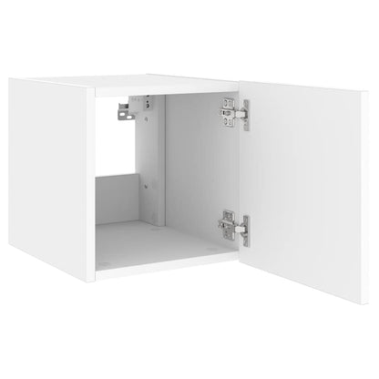 Mobile TV a Parete con Luci LED Bianco 40,5x35x40 cm