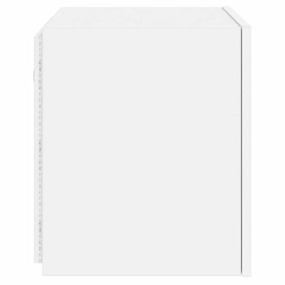 Mobile TV a Parete con Luci LED Bianco 40,5x35x40 cm