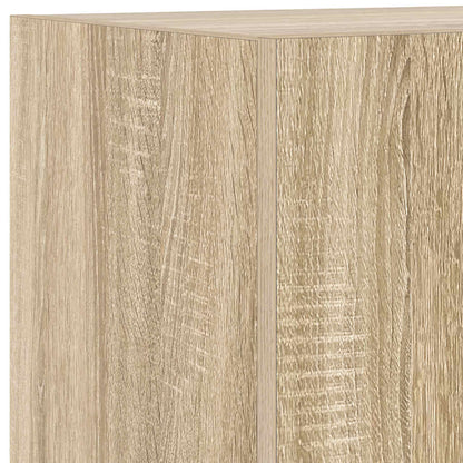 Mobile TV a Parete con Luci LED Rovere Sonoma 40,5x35x40 cm