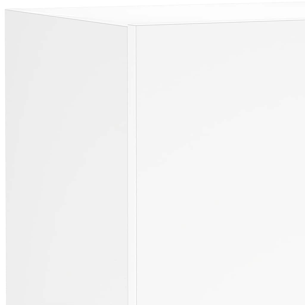 Mobile TV a Parete con Luci LED Bianco 40,5x35x80 cm