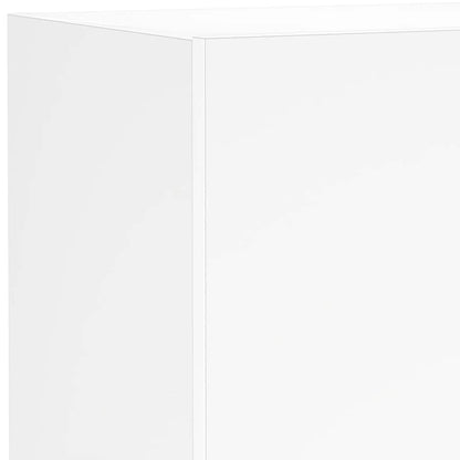 Mobile TV a Parete con Luci LED Bianco 40,5x35x80 cm