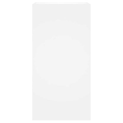 Mobile TV a Parete con Luci LED Bianco 40,5x35x80 cm