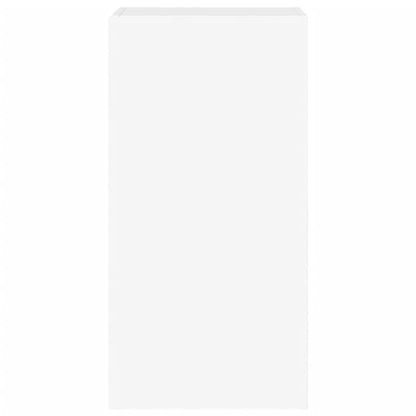 Mobile TV a Parete con Luci LED Bianco 40,5x35x80 cm - homemem39