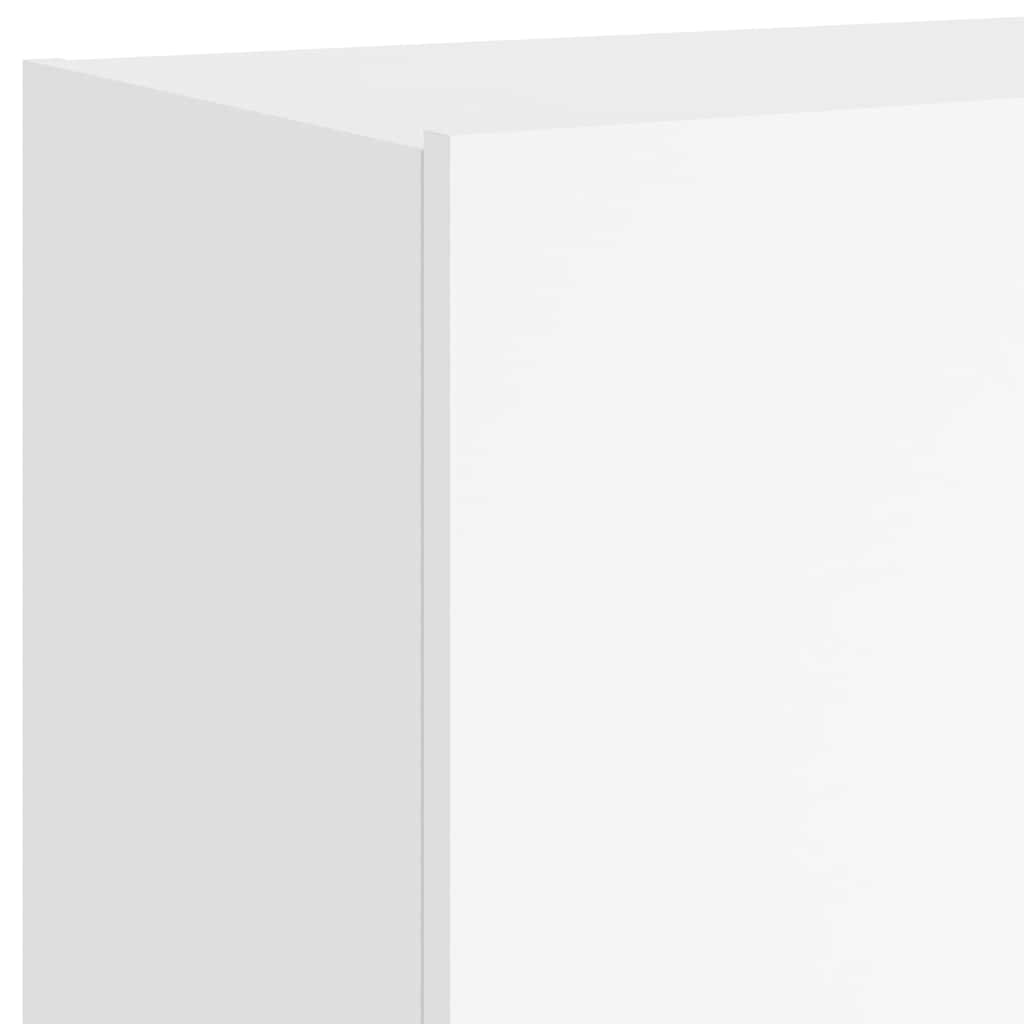 Mobile TV a Parete con Luci LED Bianco 100x35x41 cm