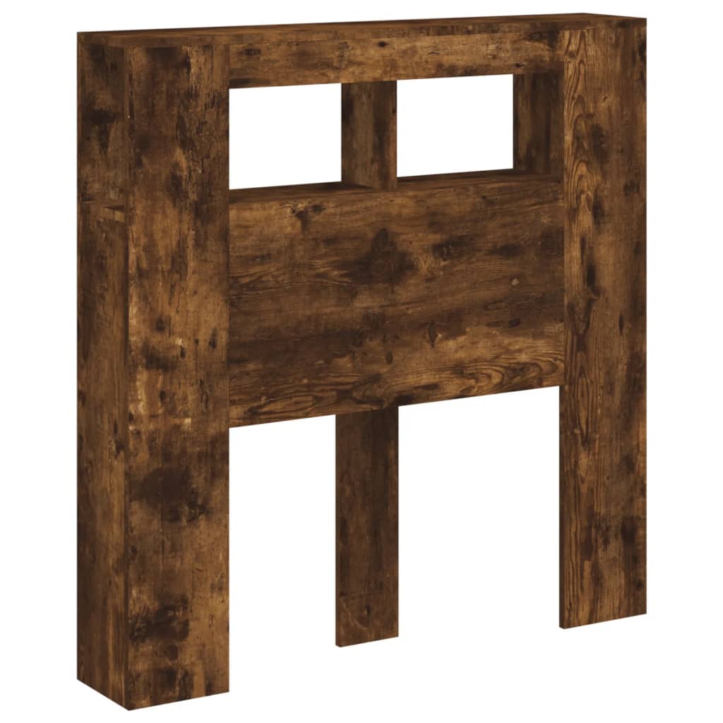 Testiera LED Rovere Fumo 100x18,5x103,5 cm Legno Multistrato - homemem39