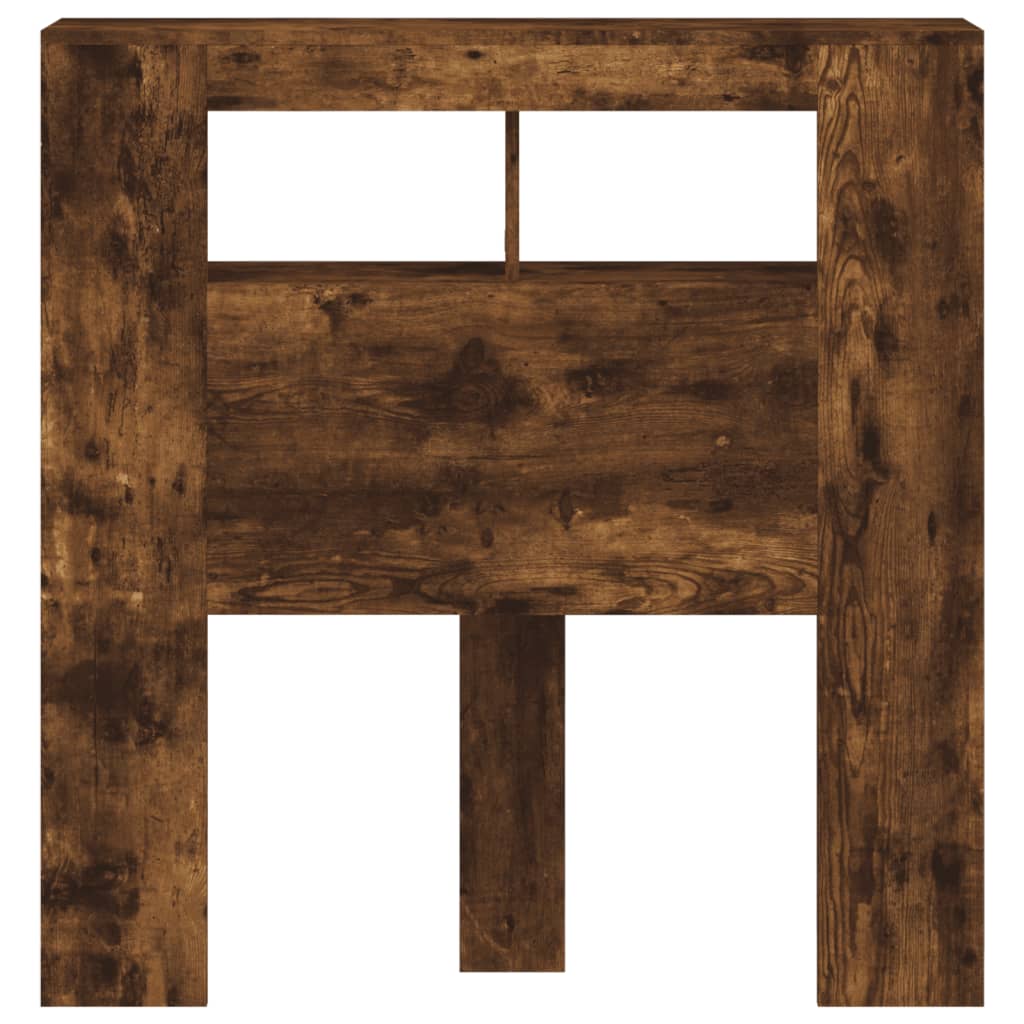 Testiera LED Rovere Fumo 100x18,5x103,5 cm Legno Multistrato - homemem39