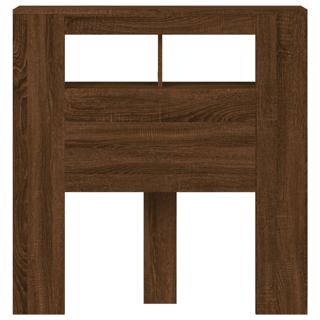 Testiera LED Rovere Marrone 100x18,5x103,5 cm Legno Multistrato - homemem39