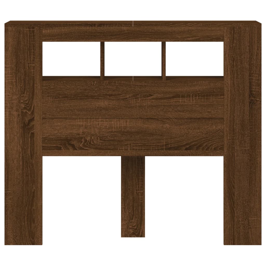 Testiera LED Rovere Marrone 120x18,5x103,5 cm Legno Multistrato - homemem39