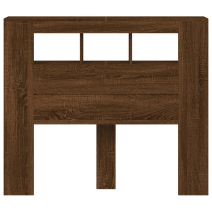 Testiera LED Rovere Marrone 120x18,5x103,5 cm Legno Multistrato - homemem39