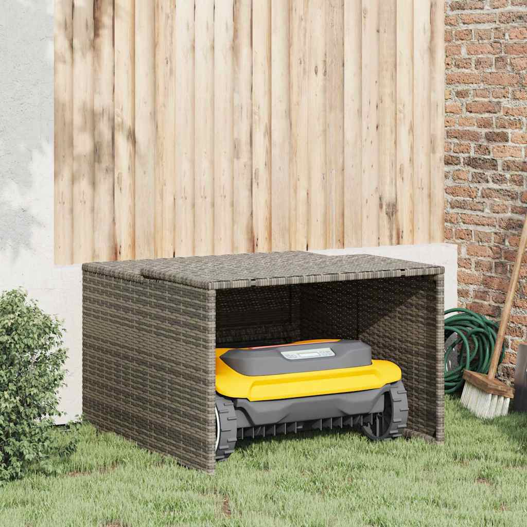 Garage per Robot Tosaerba Grigio 86x90x52/57 cm in Polyrattan | homemem39